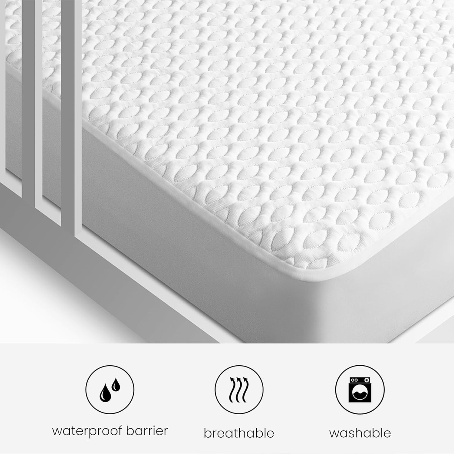 BEDGEAR Ver-Tex Crib Mattress Protector - Waterproof, Cooling - for Infants - Toddlers (Pack of 2)