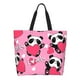 thumbnail image 1 of Easygdp Panda Heart Valentine Pink Bolsas Tote para Mujer, Bolsos de Hombro para Viaje, Bolsos de Mano de Gran Capacidad para Compras y Trabajo, 1 of 8