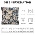 thumbnail image 5 of Creowell Block Print Floral Print Duck Throw Pillow Covers, Vintage Pillow Covers for Sofa and Couch, Outdoor Cushion Cover with Boho Home Decor, 5 of 5