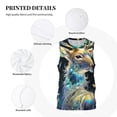 thumbnail image 3 of Naloa Colorful Stained Glass Deer Basketball Jersey Reversible Men's Mesh Athletic Sports Shirts Training Practice S-4XLXX-Large, 3 of 6