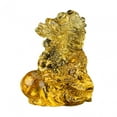 thumbnail image 2 of Colcolo Chinese Dragon Statue Art Crystal Dragons Family Figurine for Home Decor Car Gold, 2 of 8