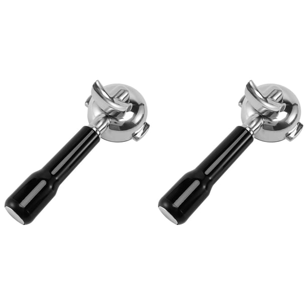 2X Portafiltro Sin Fondo para Cafetera de Acero Inoxidable de 58 mm para E61 Expobar de Doble Boca