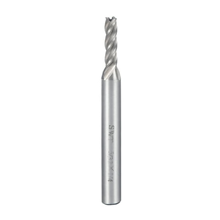 

5/32 Cutting Spiral Drill Bit Straight End Mill Cutter 4 Flute 1/4 Shank