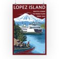 thumbnail image 2 of Lopez Island, Washington, Ferry and Boy (16x24 Giclee Gallery Art Print, Vivid Textured Wall Decor), 2 of 3