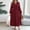 Wine, variant on ZZwxWA Womens V Neck Dresses 2025 Long Sleeve Elegant Evening Party Dress Fall Pleated Flowy Casual High Waist Formal Dress