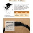 thumbnail image 7 of YEKEYI Panama Hat Sun Hats for Women Men Wide Brim Fedora Straw Beach Hat UV UPF 80+, 7 of 7