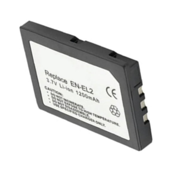 Batteries N Accessories BNA-WB-ENEL2 Digital Camera Battery - li-ion, 3.7V, 1200 mAh, Ultra High Capacity Battery - Replacement for Nikon EN-EL2 Battery