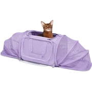 VETRESKA Pet Cat Dog Carrier Travel Airline Approved with Pockets Pad for Puppy Small Animal Violet