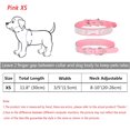 thumbnail image 2 of CHOK Dog Collar  Cat Collar  Rhinestone Bow Pet Collar  Pink  XS, 2 of 6
