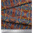thumbnail image 2 of Soimoi Cotton Duck Fabric Moroccan Mosaic Print Fabric by the Yard 42 Inch Wide, 2 of 3