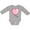 AC-Heather Grey, variant on Inktastic Pink Balloon Heart Boys or Girls Long Sleeve Baby Bodysuit