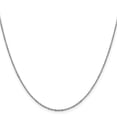 thumbnail image 4 of Auriga Fine Jewelry 14K White Gold 1.25mm Rolo Chain Necklace 20 inch for Women, 4 of 4