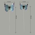 thumbnail image 2 of Decoraciones con mariposas, paquete de 12 estacas 3D para manualidades, color aguamarina, 2 of 9