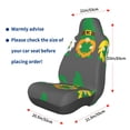 thumbnail image 3 of Wukai Spring St Patrick’S Day Irish Gnomes Full Set Car Seat Covers with Soft Padding Universal Auto Front Seats Protector and Cushion Mat, 3 of 5