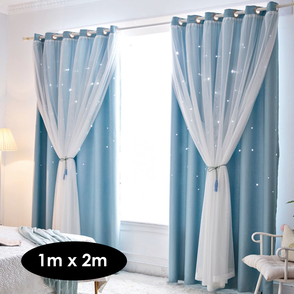 NAPEARL 1 Panel Voile Tulle Curtains Living Room Ready Made Sheer Pleated Drapes 