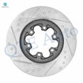 thumbnail image 3 of Set of 8 Front 280mm Drilled Slotted Brake Disc Rotors-Ceramic Brake Pad Kit-Wheel Hub Bearing Assembly For 2004-2008 Chevrolet Colorado with Sport (ZQ8) Suspension, 3 of 10