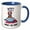 Blue/White, variant on 3drose, Cute Funny Labrador Retriever Dog Wtf Wheres the Food Pun, 11oz Magic Transforming Mug