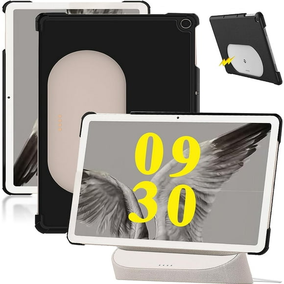 Compatible Google Pixel Tablet Case 2023,Google Pixel Tablet 2023 Case,Thin Hard PC + PU Leather Back Cover Auto