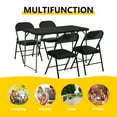 thumbnail image 7 of SUGIFT 4ft Folding Table, Adjustable Height Camping Table Office Table for Indoor/Outdoor Picnic Camping Bench, Black, 7 of 7