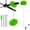 Green, variant on Ceiling Fan Cleaner Duster, Reusable Ceiling Fan Cleaner Duster with Extension Pole, 13 to 48 Inch Fan Blade Cleaner, Removable Dusters for Cleaning Walls Bookshelves Door Window Top