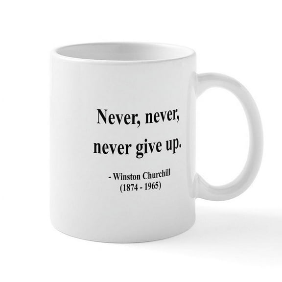 CafePress - Winston Churchill 3 Mug - 11 oz Ceramic Mug - Novelty Coffee Tea Cup