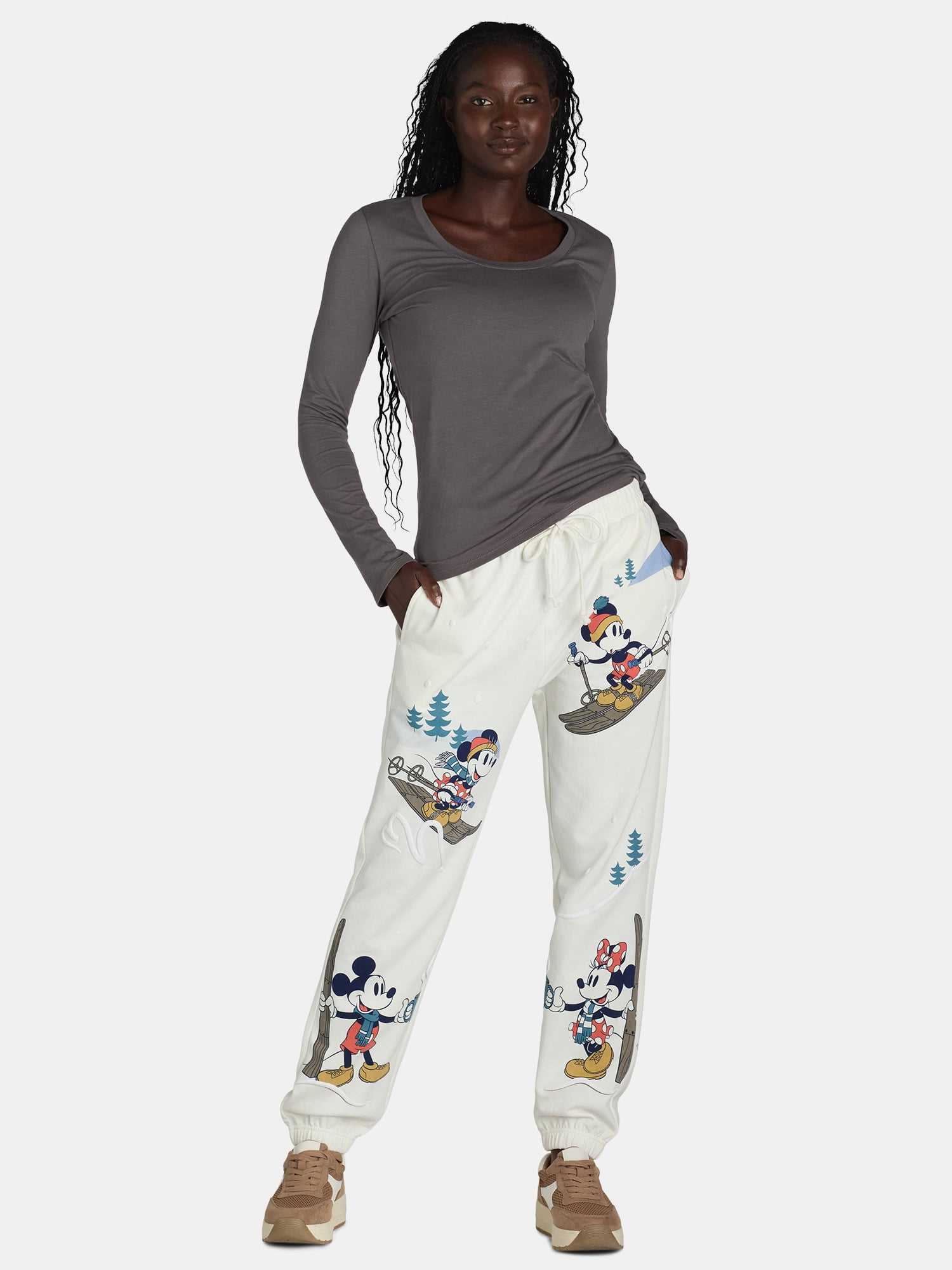 Disney Mickey Mouse Women's Winter Graphic Joggers