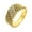 Gold, variant on Women Men's 5 Rows Diamond Ring Stainless Steel Bnad Ring for Couple Engagement Promise Comfort Fit Gold Size 9