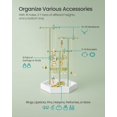 thumbnail image 3 of Porta Joyas SONGMICS de 3 Niveles con 1 Bandeja, 36 cm de Altura, 3 of 7