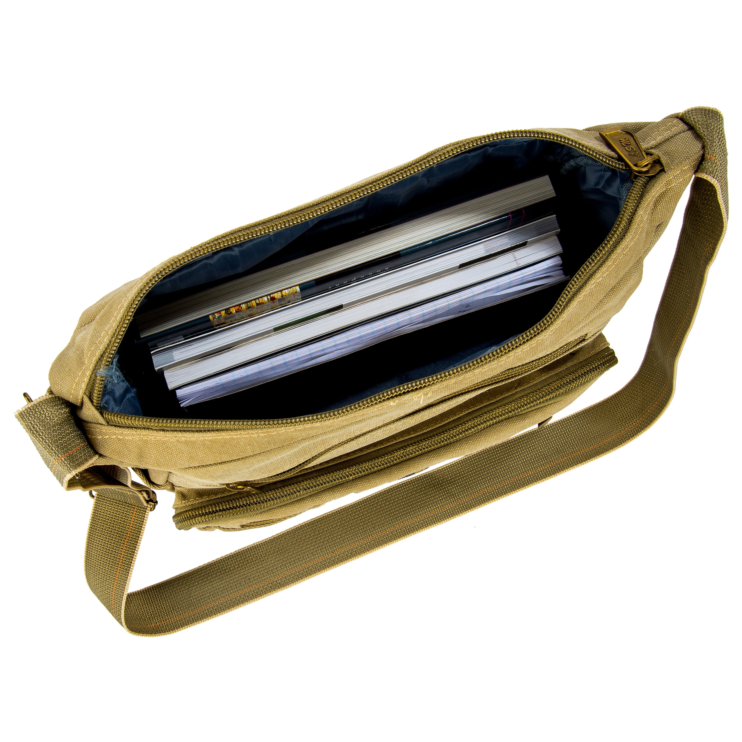 General All purpose Principe Canvas Messenger Bag fits 13, 13.3, 14 inch  bags [Unisex Design]