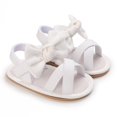 thumbnail image 2 of Linfrsh Sandals for Baby&Toddlers Comfort Soft Breathable Sole Kids Shoes Sandals for Toddler Girls(White,12-18 Months), 2 of 6