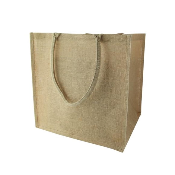 Packnwood 294BAGJU3838 Sac de Transport en Jute 15 x 13 x 15 Po avec Poignée, Naturel