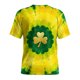 thumbnail image 4 of Xuyuer Women's Saint Patrick's Day Printed Round Neck Solid Color Short Sleeve Casual Loose Top, 4 of 8