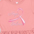 thumbnail image 4 of Inktastic Hope Believe Breast Cancer Ribbon Girls Toddler Dress, 4 of 5