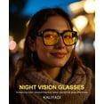 thumbnail image 3 of KALIYADI Night Driving Glasses for Men Women,Night Vision Glasses Fit Over Glasses Sunglasses Anti Glare, 3 of 7