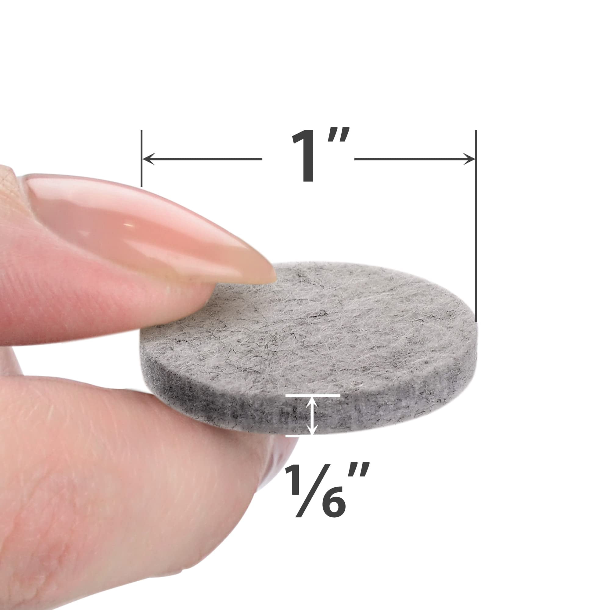 Felt Furniture Pads  - 48 Floor Protector Chair Felts For Feet Wood Floors Hardwood Protect Your Hard Floors! (grey)
