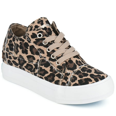 

JENN ARDOR Women Hidden Wedge Canvas Sneakers Slip on Flats Shoes Walking Shoes