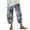 Beige, variant on Idoravan Women's Plus Size Pants Womens Fashion Casual Linen Printed Striped Cropped Trousers Splicing Straight Leg Pants Pencil Pants