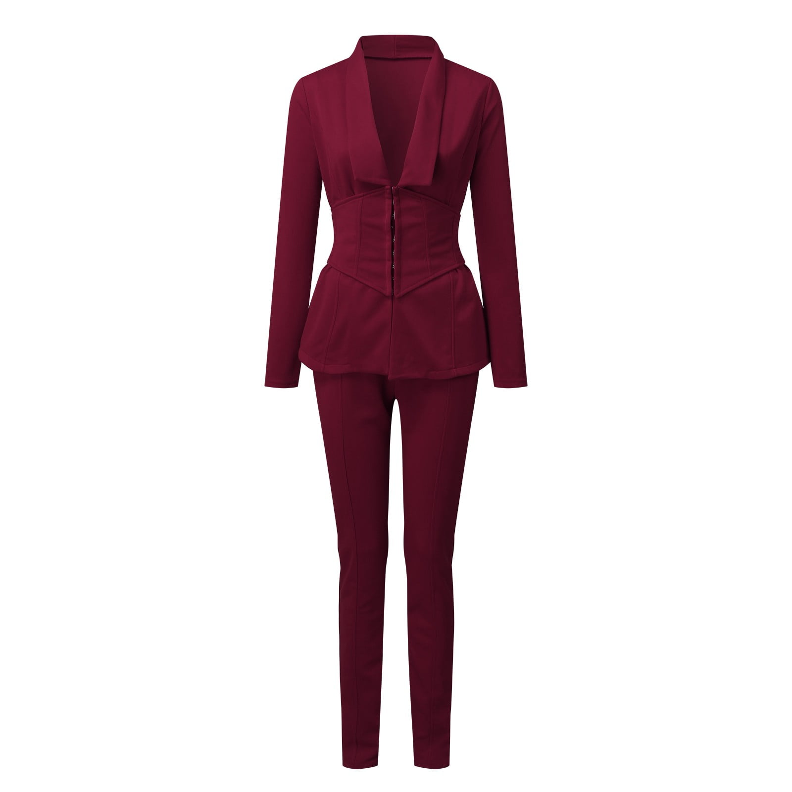 Burgundy Blazer Set for Women, Formal Pantsuit for Women, Chic Womens Pants  Suit, Womens Blazer and Pants Set, Double Breasted Blazer Set - Etsy