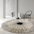 thumbnail image 1 of Alfombra Redonda Grande JM diseño Moderno para Interiores y Exteriores 100 cm, 1 of 5