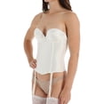 thumbnail image 1 of Women's Carnival 303 Satin Backless Longline Bra (Ivory 36B), 1 of 4