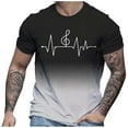 thumbnail image 3 of LUOGENLI T-shirts pour Homme pour Hommes T-Shirt à Imprimé Numérique Col Rond Manches Courtes T-Shirt T-shirts pour Homme T-Shirt Graphique Fête de la Saint-Patrick T-shirts pour Hommes T-shirts Graphiques Pêche Saint-Valentin Gris Pâle XXXXXL, 3 of 4