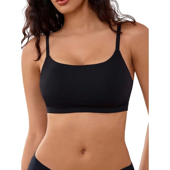 SHARICCA Womens Seamless Bralettes Cami Bras Unlined Wireless Sleeping Bra for Girls
