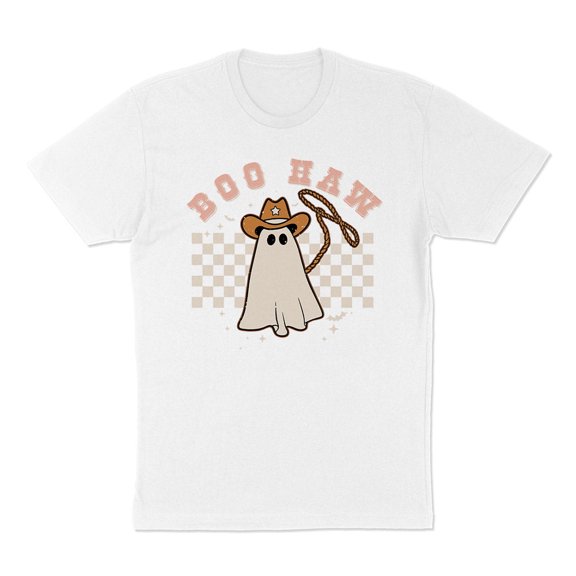 Cowboy Ghost Boo Haw Shirt Unisex X-Large White