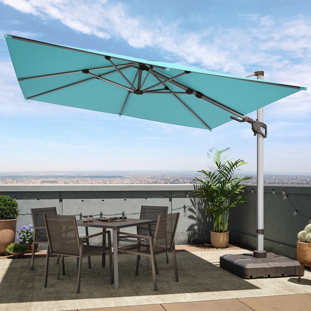 LAUSAINT HOME 10FT Patio Umbrella, Outdoor Large Cantilever Umbrella