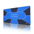 thumbnail image 1 of VEVOR Poker Table Top 70 x 35 Inch Poker Mat 6-8 Players Foldable with Bag Blue, 1 of 9