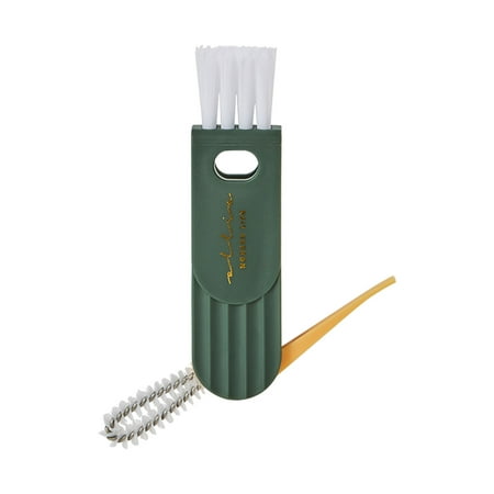 

Bottle Cleaning Brush - 3 In 1 Multifunctional Bottle Cap Detail Brush -Mini Water Bottle Cover Cleaning Brush Bottle Cleaning Brush Set Foldable Bottle Brush Cup Cover Lid Groove Cleaner
