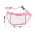 thumbnail image 4 of Unique Bargains 1 Pc Durable Running Belt Transparent Sports Waist Bag for Sports Pink, 4 of 6