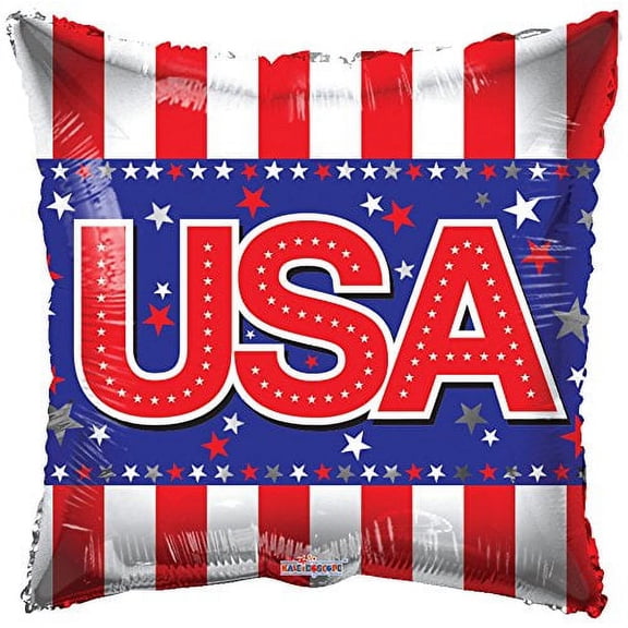 Patriotic USA 18" Mylar Balloon Bulk (5 Pack)