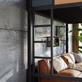 thumbnail image 6 of Leumius Queen Size Loft Bed with Storage Shelves and Pegboard,Metal Loft Bed Frame with USB Ports and LED Lights,Natural, 6 of 12
