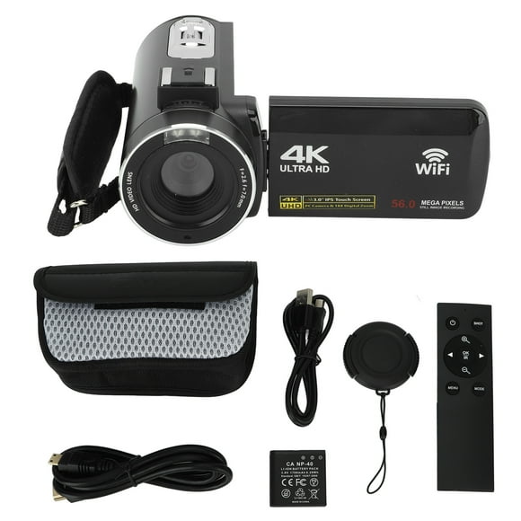 Cámara de video Jadeshay 4K 56MP Digital Wi Fi Vlogging 3.0 pulgadas